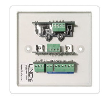 Lindy AV Faceplate, Plastic