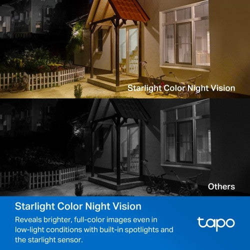 TP-Link Tapo Wire-Free Indoor/Outdoor Security Camera SPEC:4K UHD (3840x2160), H.265/H.264 Supported, 16x UHD Digital Zoom, 2.4/5 GHz Dual Band Wi-Fi, 10000mAh Rechargeable Lithium-ion Battery