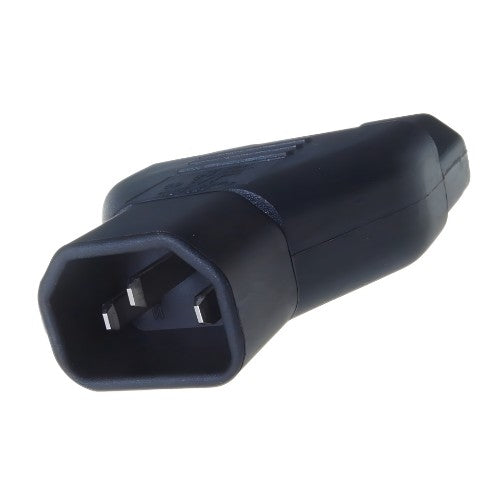connektgear Mains Power Splitter Adapter - C14 Plug to 2 x C13 Sockets