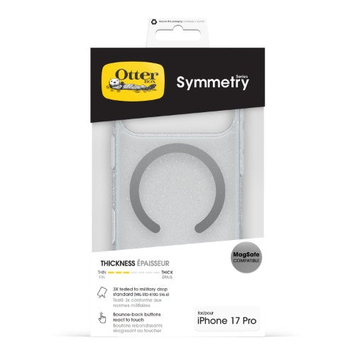 OtterBox Symmetry Clear MagSafe Series for Apple iPhone 17 Pro, Stardust