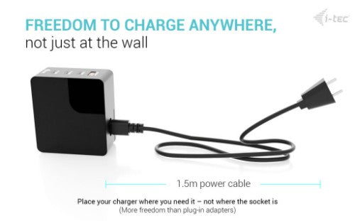i-tec 140W Intelligent Multiport USB Charger