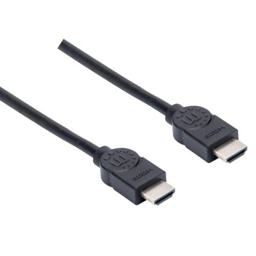 Manhattan HDMI 4K@30Hz Cable, 1.5m, Suitable for ALL 1080p/HD and majority of 4K uses (check your system 4K specification to be sure), Male to Male, Black, Ultra HD 4k x 2k, Lifetime Warranty, High Speed, Equivalent to HDMM150CM