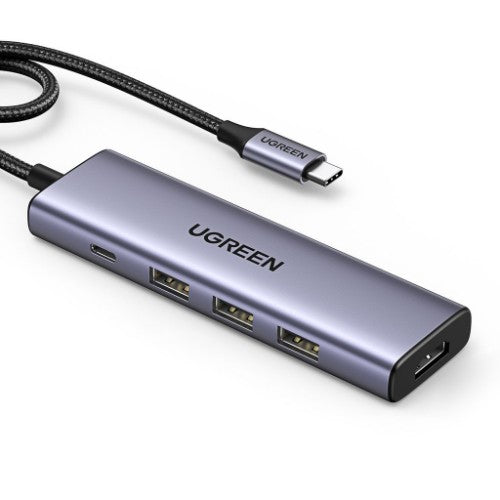 Ugreen 15597 interface hub USB Type-C 5000 Mbit/s Grey
