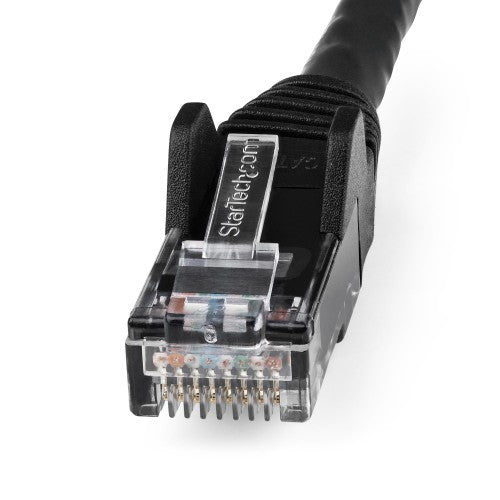 StarTech.com 10m CAT6 Ethernet Cable - LSZH (Low Smoke Zero Halogen) - 10 Gigabit 250Mhz 100W PoE RJ45 10GbE UTP Network Patch Cord Snagless with Strain Relief - Black, CAT 6, ETL Verified, 24AWG
