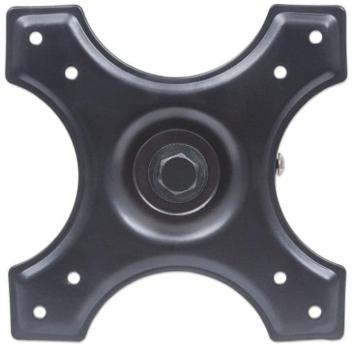 Manhattan Wall Mount for TV & Monitors (Fixed), For screens 10" to 32", VESA compatibility: 75x75mm and 100x100mm - check the dimensions of the four mounting holes on back of screen to ensure it fits, Max 15kg, Black, Bracket