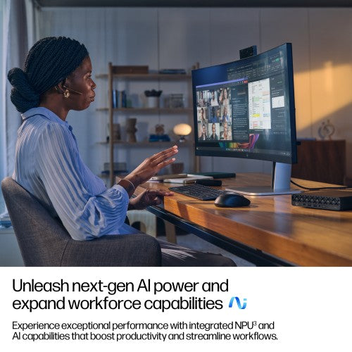 HP EliteDesk 8 G1a Next Gen AI PC Wolf Pro Security Edition Copilot+ PC AMD Ryzen™ AI 5 340 16 GB DDR5-SDRAM 512 GB SSD Windows 11 Pro Mini PC Black