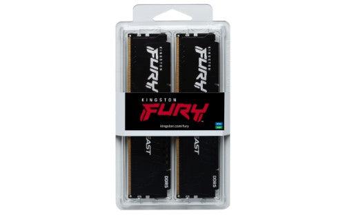 Kingston Technology FURY Beast 64GB 6000MT/s DDR5 CL36 DIMM (Kit of 2) Black