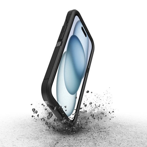 OtterBox Defender Series XT for iPhone 15 & iPhone 14 & iPhone 13, Dark Side