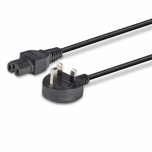 Lindy 2m Mains UK 3 Pin Plug to Hot Conditioned IEC C15 Power Cable Kettle Lead