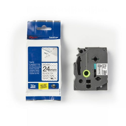 Brother TZE-SE5 DirectLabel black on white Laminat 24mm x 8m for Brother P-Touch TZ 3.5-24mm/HSE/36mm/6-24mm/6-36mm