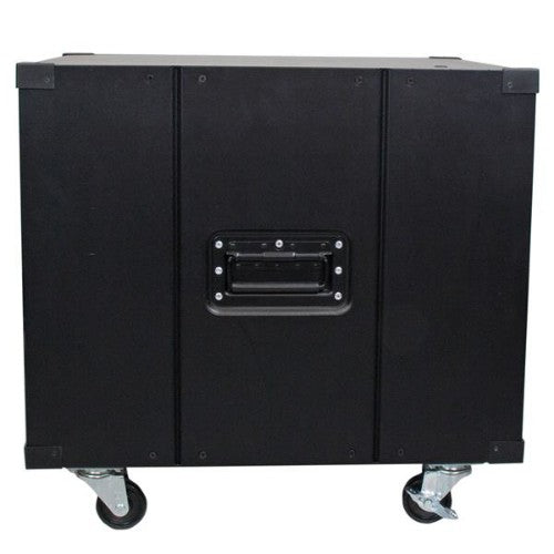 StarTech.com 4-Post 9U Mobile Open Frame Server Rack, Four Post Network Rack with Wheels, 19" Rolling Rack for Home/Office Narrow Floor Spaces, Small Data Rack for Computer/AV/IT Equipment - TAA Compliant