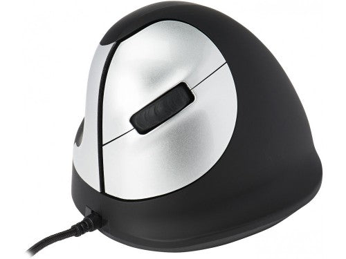 R-Go Tools Ergonomic mouse R-Go HE Break with break software, medium (hand size 165-185 mm), left-handed, Wired, black
