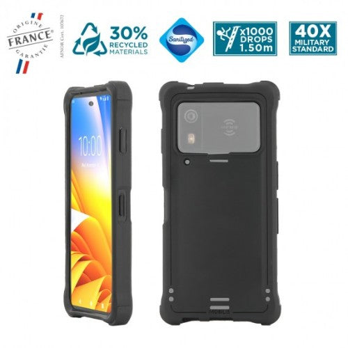 Mobilis 065029 mobile phone case 17 cm (6.7") Cover Black