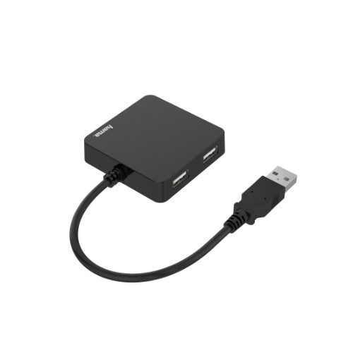 Hama USB Hub, 4 Ports, USB 2.0, 480 Mbit/s