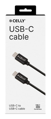 Celly USBCUSBCBK USB cable USB 2.0 1 m USB C Black