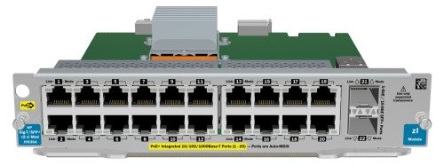 HPE 20p GT PoE+ / 2p SFP+ v2 zl network switch module Gigabit Ethernet