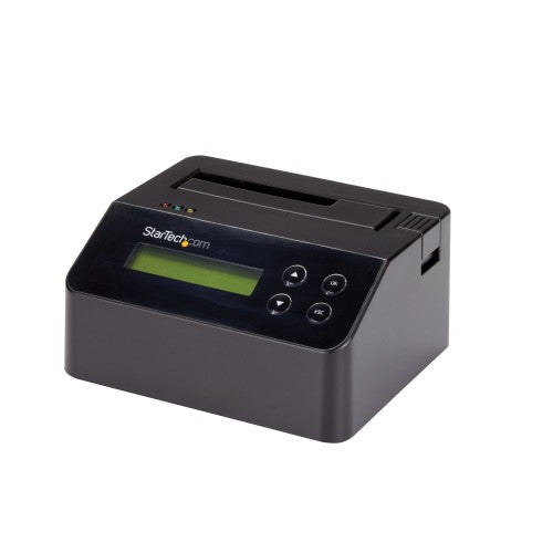 StarTech.com Single Bay Hard Drive Eraser, Standalone HDD/SSD Sanitizer, 4Kn, USB 3.0 to SATA III (6 Gbps), 9 Erase Modes, LCD Display, Secure Erase Hard Disk Sanitizer Dock, DB-9 Printer Port, TAA Compliant