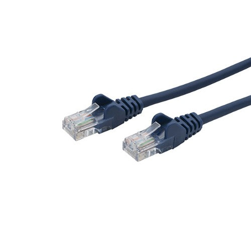 connektgear 10m RJ45 CAT5e UTP Stranded Flush Moulded Network Cable - 24AWG - Blue