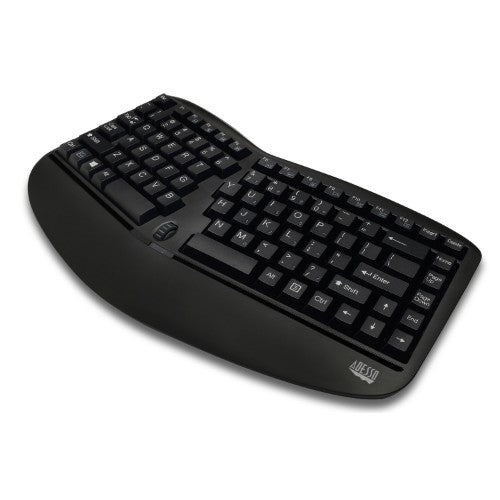 Adesso Tru-Form Media 1150 - Wireless Ergo Mini Keyboard & Mouse