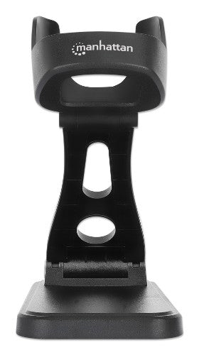 Manhattan Adjustable Barcode Scanner Stand, Height and Angle Adjustable, suitable for barcode scanner products 153997, 154116 and 154185, Black, Lifetime Warranty