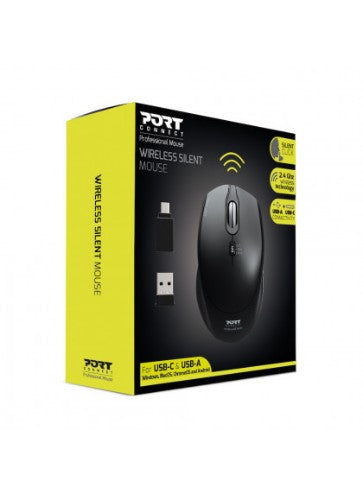 Port Designs PORT Connect MOUSE OFFICE PRO SILENT WIRELESS - BLACK Mouse