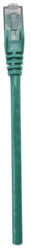 Intellinet Network Patch Cable, Cat6, 10m, Green, CCA, U/UTP, PVC, RJ45, Gold Plated Contacts, Snagless, Booted, Lifetime Warranty