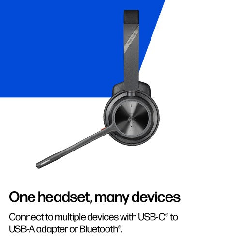 HP Poly Voyager 4310 Microsoft Teams Certified Headset +BT700 dongle +Charging Stand