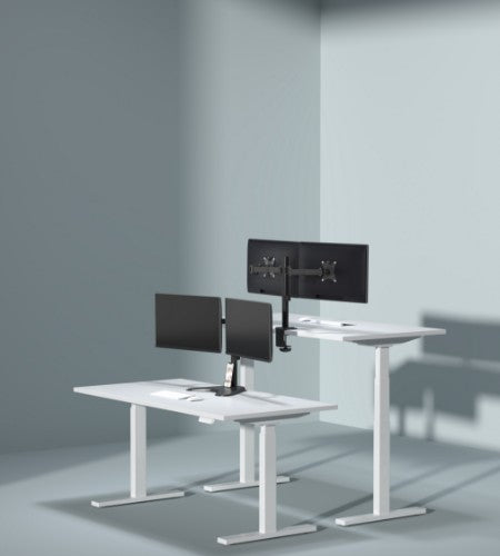 Origin Storage Gas Spring Dual Monitor Arm with VESA 75x75 and 100x100