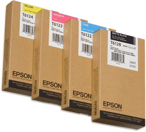 Epson C13T612300/T6123 Ink cartridge magenta 220ml for Epson Stylus Pro 7400/7450