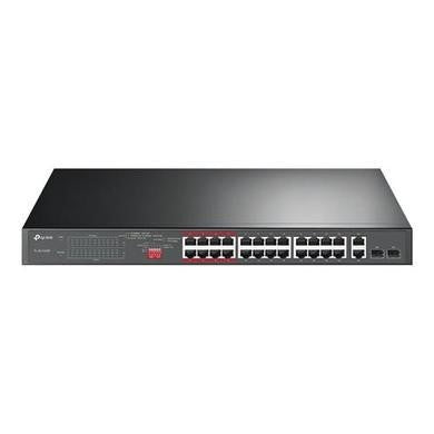 TP-Link 24-Port 10/100Mbps + 2-Port Gigabit Unmanaged PoE+ Switch