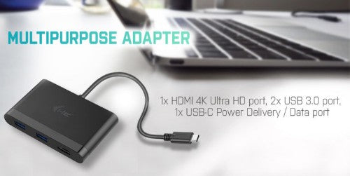 i-tec USB C HDMI Travel Adapter PD/Data