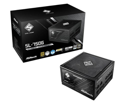 Asrock SL-750G Steel Legend power supply unit 750 W 20+4 pin ATX ATX Black