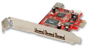Lindy 3 + 1 Port USB 2.0 Card interface cards/adapter