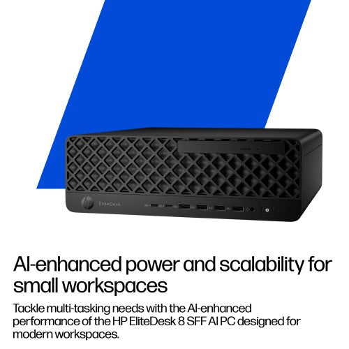 HP EliteDesk 8 SFF G1i AI Intel Core Ultra 5 235 16 GB DDR5-SDRAM 512 GB SSD Windows 11 Pro PC AI PC Black