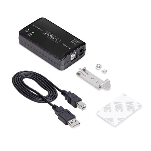 StarTech.com USB Galvanic Isolator, Up To 6KV, Electrical Noise Isolator, IP40, DIN Rail Mount, Isolated Power Filter, USB 2.0/1.1, 5V/250mA, Plug-and-Play, TAA