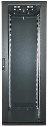 Intellinet 19" Network Cabinet - Free Standing, 42U, 800x800mm (width x depth), Black, Flatpack, Max 1500kg, Multi-Point Door Lock, One Lock Per Side Panel, Usable Depth 123 to 573mm, IP20 rated, Rack, Steel