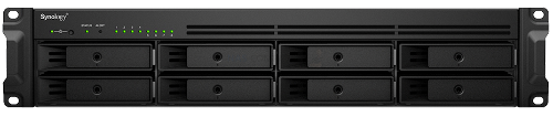Synology RackStation RS1221+ NAS/storage server Rack (2U) Ryzen Embedded V1500B 4 GB DDR4 0 TB DiskStation Manager Black