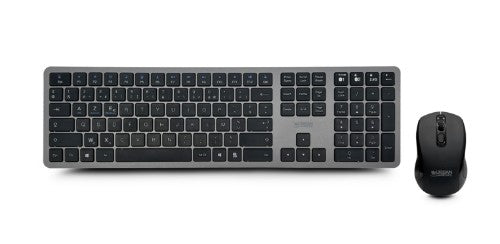Urban Factory ONLEE: RECHARGEABLE COMBO KEYBOARD AND MOUSE - BLUETOOTH & 2.4GHZ - UK LAYOUT