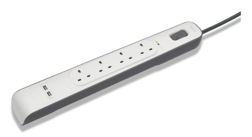 Belkin BSV401AF2M surge protector White 4 AC outlet(s) 2 m