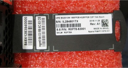 HPE SN2010M 18SFP28 4QSFP28 C2P TAA Swch 1 Rack