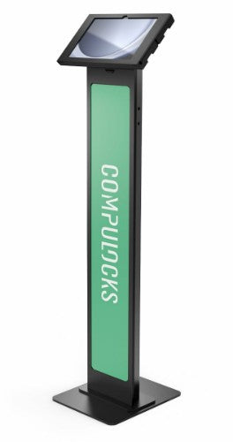 Compulocks Galaxy Tab A9+ 11", Swell Enclosure Brandable Floor Stand - Black