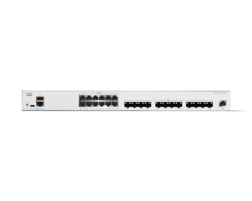 Cisco Catalyst 1300-24XTS Managed Switch, 12 Port 10G Copper, 12x10GE SFP+, Limited Lifetime Protection (C1300-24XTS)