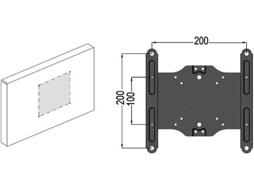 Multibrackets M Desktopmount VESA Adapter 200x200