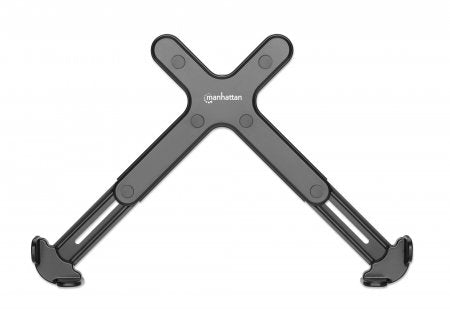 Manhattan Laptop Holder for VESA mount, Fits VESA 75x75 and 100x100mm, Fits laptops up to 17.3" (max 4kg), Black, Lifetime Warranty