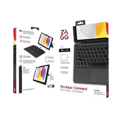 ZAGG Pro Keys Connect For 10.9-11in iPad (A16/10th Gen)