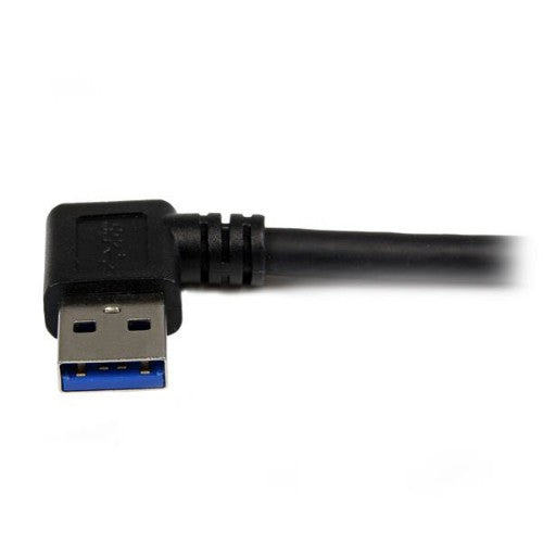 StarTech.com 3m Black SuperSpeed USB 3.0 Cable - Right Angle A to B - M/M