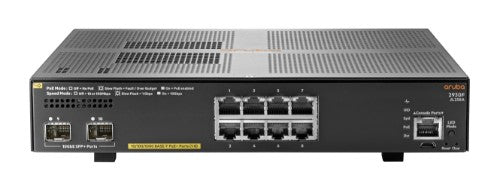 HPE Aruba Networking 2930F 8G PoE+ 2SFP+ Managed L3 Gigabit Ethernet (10/100/1000) Power over Ethernet (PoE) 1U Grey