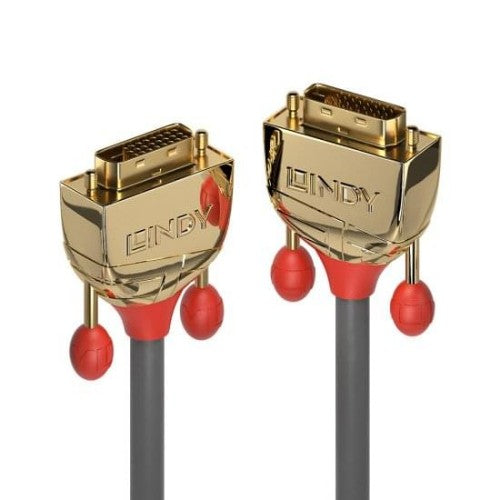 Lindy 2m DVI-D Dual Link Cable, Gold Line
