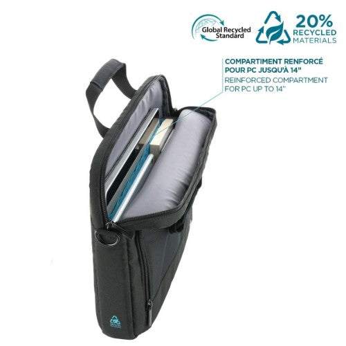 Mobilis The One 35.6 cm (14") Briefcase Black
