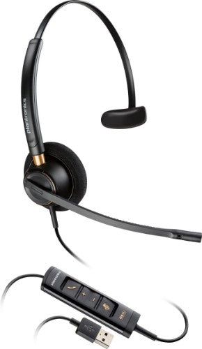 HP Poly EncorePro 515 Microsoft Teams Certified Monoaural with USB-A Headset